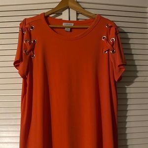 Red-Orange Blouse